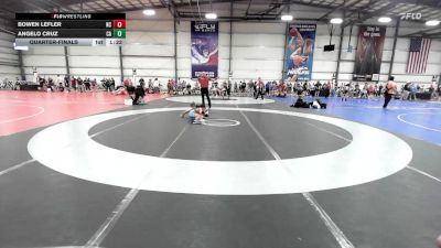 75 lbs Quarterfinal - Bowen Lefler, NC vs Angelo Cruz, CA