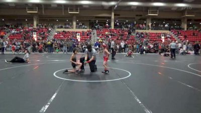 61 lbs Cons. Round 2 - Charles Mehojah, Ponca City Wildcat Wrestling C vs Jordan Cabrera, Wellington Youth Wrestling