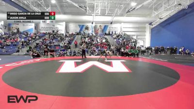 120 lbs Cons. Round 1 - Jaxon Avila, Derby vs Diego Garcia De La Cruz, Gardner Edgerton