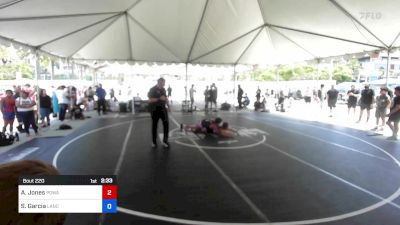 130 kg Semifinal - Alyssa Jones, Poway HS vs Sophia Garcia, Lancer WC