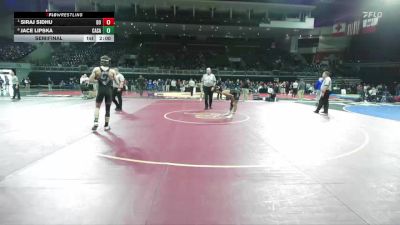 126 lbs Semifinal - Siraj Sidhu, Del Oro vs Jace Lipska, Casa Roble