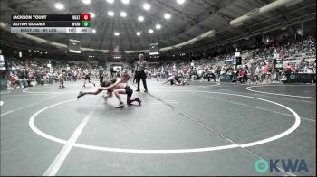 84 lbs Round Of 16 - Jackson Yount, Weatherford Youth Wrestling vs Aliyah Golden, Wyandotte Youth Wrestling