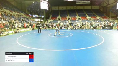 88 lbs Rnd Of 32 - Carson Worthen, Montana vs Sonny Hicks, Oklahoma