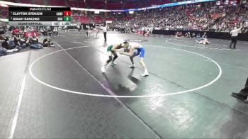 D3-132 lbs Quarterfinal - Izaiah Sanchez, Shiocton vs Clayton Stenjem, Cambridge