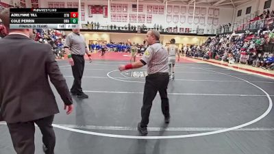 113 lbs Finals (8 Team) - Cole Perrin, Delaware Military Academy vs Adelynne Till, Saint Mark`s