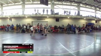 182 lbs 1st Place Match - Brayden Emerine, Floyd Wrestling Club vs Ethan Freedline, Indiana