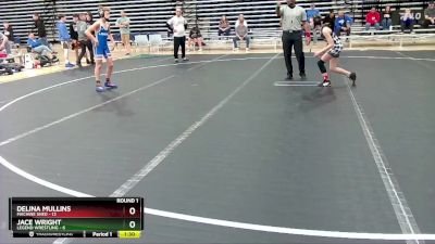 84 lbs Round 1 (10 Team) - Delina Mullins, Machine Shed vs Jace Wright, Legend Wrestling