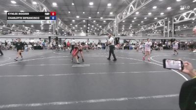 70 lbs Round 3 (6 Team) - Kynlee Boozer, PA West Yellow vs Charlotte Difrancisco, Cordoba Trained