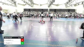 60-B lbs Quarterfinal - Dom Cardella, Savae Wrestling Academy vs Cameron Powell, Greater Norristown K-8