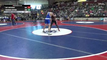 5A 285 lbs Cons. Round 1 - Jay Anthony, Batesville vs Maddex Ritter, Lakeside
