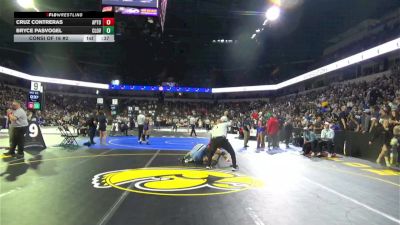 126 lbs Consi Of 16 #2 - Cruz Contreras, Aptos (CC) vs Bryce Pasvogel, Clovis North (CS)