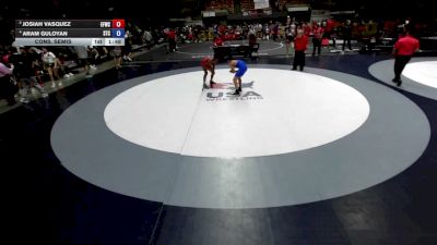 96 lbs Cons. Semis - Josiah Vasquez, Elite Force Wrestling Club vs Aram Guloyan, SilvaBack Training Center