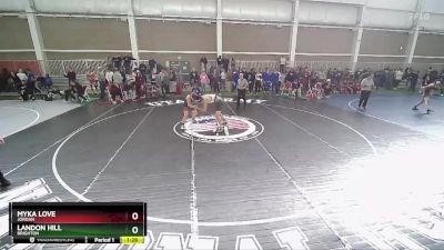 150 lbs Semifinal - Myka Love, Jordan vs Landon Hill, Brighton