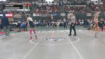 G - 105 lbs Cons. Semi - Gwynevere Brown, Beaverhead Co. (Dillon) (Girls) vs River Cote, Ronan (Girls)