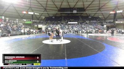 165 lbs Quarterfinal - Kai Graham, Washington vs Brennden Wehman, Washington