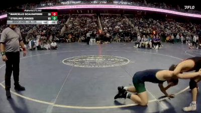 4A 138 lbs Cons. Round 2 - Sterling Jorges, Weddington High School vs Marcello Scaldaferri, South Mecklenburg High School