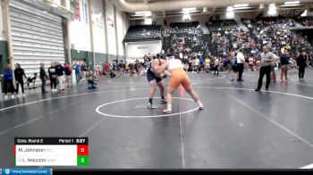 285 lbs Cons. Round 2 - Levi Malcolm, Mary vs Matthew Johnston, Midland (Neb.)