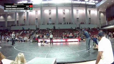 75-80 lbs 1st Place Match - Sienna Greco, Rangers Wrestling Club vs Adalynn Uribes-Hutchison, Osprey Wrestling Club