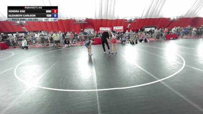 100 lbs Quarters - Kendra Ege, New Wave Wrestling Club vs Elizabeth Carlson, Victory School Of Wrestling