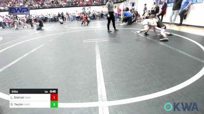 61 lbs Semifinal - Lincoln Steiner, Mustang Bronco Wrestling Club vs Shyann Taylor, El Reno Wrestling Club