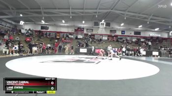 157 lbs Cons. Round 4 - Vincent Cabral, Western Colorado vs Lane Ewing, UMary