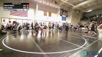 160 lbs Consolation - Phillip Shield, Wyandotte Youth Wrestling vs Jack Thorn, Broken Arrow Wrestling Club