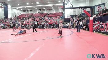 45 lbs Consi Of 8 #2 - Bo Revier, Morrison Takedown Club vs Luis Verduzco, Ponca City Wildcat Wrestling