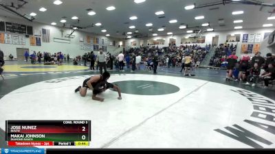 190 lbs Cons. Round 3 - Makai Johnson, Diamond Ranch vs Jose Nunez, Rialto