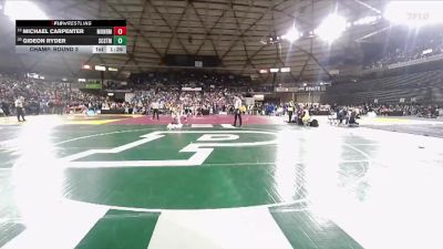 Boys 3A 113 lbs Champ. Round 2 - Michael Carpenter, Monroe vs Gideon Ryder, Shorecrest