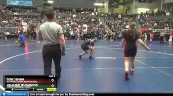 124-129 lbs Round 1 - Jocelynn Richardson, Sebolt Wrestling Academy vs Tori Deming, Brookings Wrestling Associatio