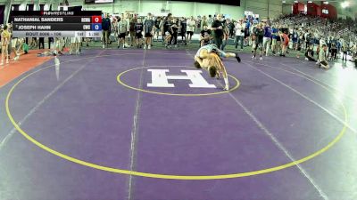 106 lbs Champ. Round 1 - Nathanial Sanders, Red Cobra Wrestling Academy vs Joseph Hahn, Clarkston Wrestling Club