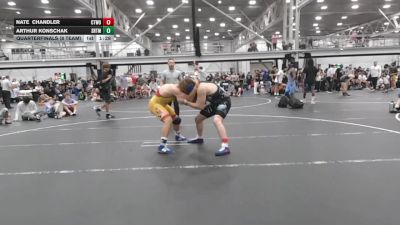 190 lbs Quarterfinals (8 Team) - Nate Chandler, CTWHALE ORCA vs Arthur Konschak, Team Shutt Mau Mau