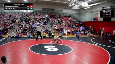 69-72 lbs Round 1 - Carson Williams, Yough vs Cole Butler, Mt. Pleasant