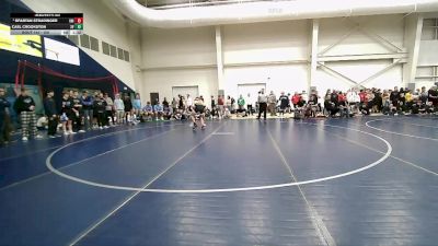 150 lbs Champ. Round 2 - Cael Crookston, Skyview vs Spartan Stradinger, Union