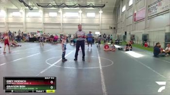 44 lbs Round 2 - Grayson Bish, Revolution Elite/Ragin Raisins vs Grey Moenich, Team West Virginia Gold