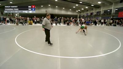 120 lbs Cons. Sub-quarters - Hailey Harvey, Iowa vs Charizma Fries, Team Idaho Wrestling Club