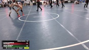 105 lbs Champ. Round 1 - Noah Bonett, Algonac Mat Rats vs Lucas Barrios, Eagle Empire