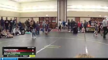 62-72 lbs Cons. Semi - Noah Gothberg, Charlotte Grapplers vs Baylaa Thompson, Reed City Youth Wc