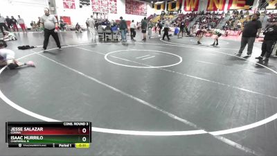 132 lbs Cons. Round 3 - Isaac Murrilo, Chaparral B vs Jesse Salazar, Covina