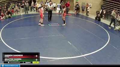 74 lbs Champ. Round 1 - Braxton Hansen, Delta Wrestling Club vs Andrew Sandness, Ravage