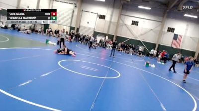 111-122 lbs Semifinal - Zoe Gabel, Pikes Peak Warriors Wrestling vs Izabella Martinez, Las Animas