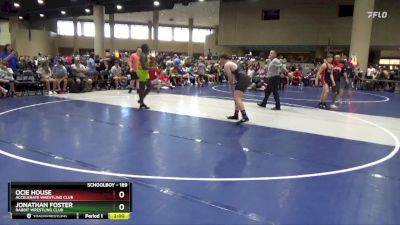 189 lbs Quarterfinal - Ocie House, Accelerate Wrestling Club vs Jonathan Foster, Rabbit Wrestling Club