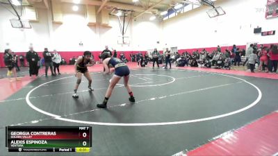 130 lbs Cons. Round 2 - Georgia Contreras, Golden Valley vs Alexis Espinoza, Ventura