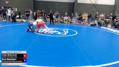 65-70 lbs Champ. Round 2 - Colby McDermott, Outlaw Wrestling Club vs Boris Bambalaev, Redmond Wrestling Academy