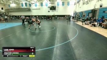 165 lbs Round 2 (3 Team) - Preston Lozada, Fossil Ridge vs Lane Jones, Central