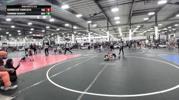 58 lbs Consi Of 8 #2 - Gannicus Hancock, Chickens Wrestling Club vs Tanner Houck, Oroville Rattlers