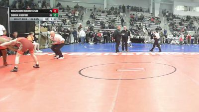 106 lbs Quarterfinal - Branden Eisenhour, PA vs Derik Kiefer, GA