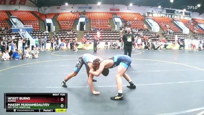 140 lbs Cons. Semi - Wyatt Burns, Dundee vs Maksim Mukhamedaliyev, Izzy Style Wrestling