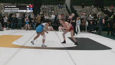 3rd Place - Payton Hinkle, Misfits Girls Wrestling vs Samiyah Rahming, Keystone Wrestling Academy