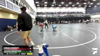 285 lbs Cons. Round 3 - Antonio Geragiyour, Modesto Junior College vs Jordan Hargrove, Sacramento City College